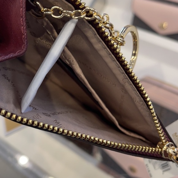 MK Jet Set Item Lg EW Zip Chain Crossbody & Jet Set Travel Sm TZ Coin Pouch ID - Picture 7 of 16